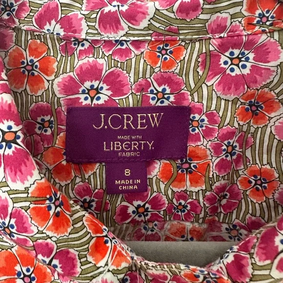 JCrew Liberty cropped gamine shirt - Picture 2 of 3